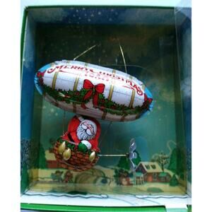 Santa Claus Hallmark Christmas Ornament Vintage 1980 Santa's Flight Tree Trimmer